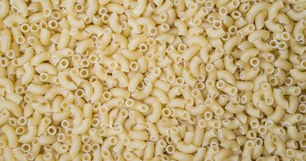 Bowl of macaroni pasta